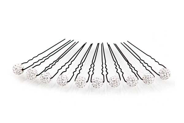 Haarschmuck Strass Perle auf Haarnadel